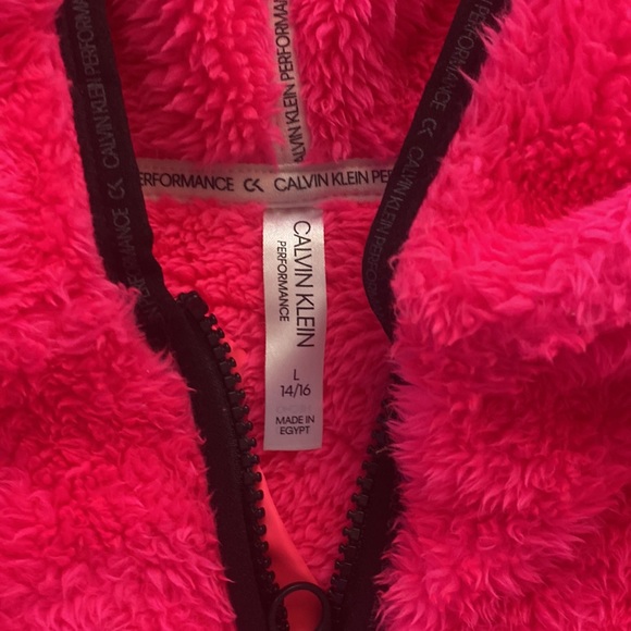 Calvin Klein Girls' Performance Pullover Fleece - Picture 5 of 6